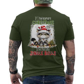 If I Had Anymore Christmas Spirit I'd Be Shitting Jingle Men's T-shirt Back Print - Thegiftio UK