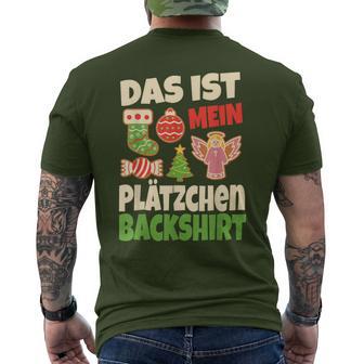 Backen Christmas Das Ist Mein Plätzchen Baking Christmas That T-Shirt mit Rückendruck - Geschenkecke