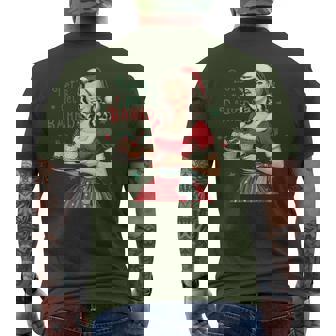 Lets Get Baked Vintage Christmas Baking Men's T-shirt Back Print - Thegiftio