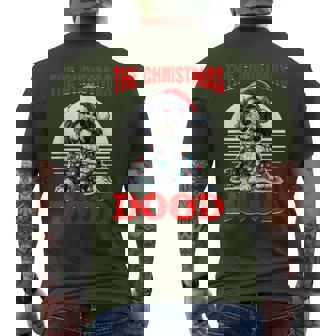Bernedoodle Christmas Dog Breed The Christmas Dood Men's T-shirt Back Print - Thegiftio