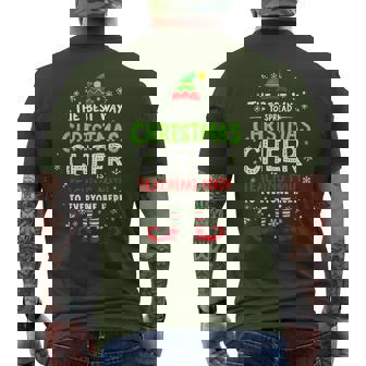 The Best Way To Spread Christmas Cheer Is Teaching Math Men's T-shirt Back Print - Thegiftio