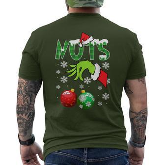 Chest Nuts Matching Chestnuts Christmas Snow Couples Men Men's T-shirt Back Print - Thegiftio UK
