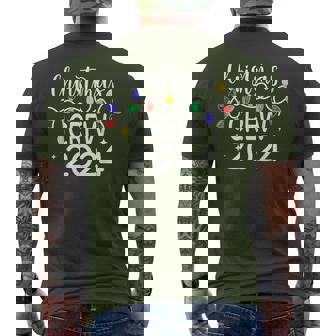 Christmas Crew 2024 Family Christmas Pajamas Xmas Matching Men's T-shirt Back Print | Mazezy