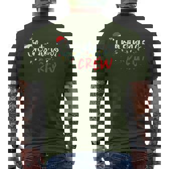 Christmas Crew Xmas Lights Family Matching Pajamas Holiday Men's T-shirt Back Print | Seseable UK