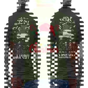 This Is My Christmas Pajama Xmas Family Holiday Men's T-shirt Back Print - Monsterry