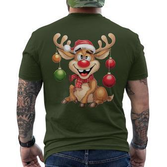 Christmas Reindeer Rudolph T-Shirt mit Rückendruck - Geschenkecke