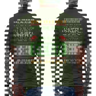 Christmas Santa Beer Ugly Christmas Sweater Men's T-shirt Back Print | Seseable UK