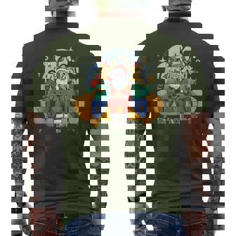 Christmas Santa Claus Reindeer Ugly Christmas Sweater Men's T-shirt Back Print | Seseable UK