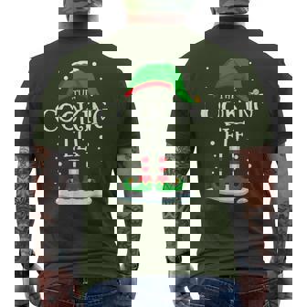 The Cooking Elf Christmas Family Matching Xmas Chef Men's T-shirt Back Print - Monsterry