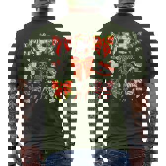 Coquette Bow Dental Christmas Dentist Dental Hygienist Men's T-shirt Back Print | Seseable UK