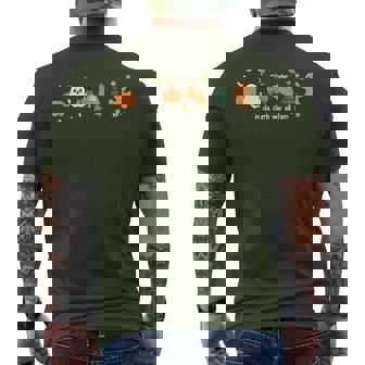 In Da Clerb We All Fam Christmas Thanksgiving Turkey Pumpkin Men's T-shirt Back Print - Monsterry