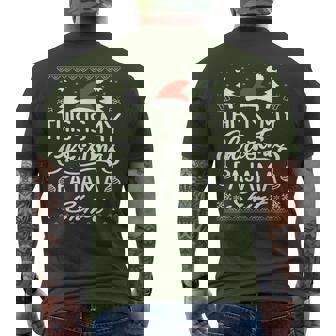 De Pijama This Is My Christmas S Divertidas De Navidad Camiseta Hombre Estampado Espalda - Regaloses