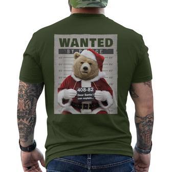 Dear Santa I Can Explain Lustiges Weihnachten Bär T-Shirt mit Rückendruck - Geschenkecke