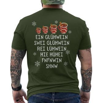 Ein Glühwein Swei Glühwein Christmas Market T-Shirt mit Rückendruck - Geschenkecke