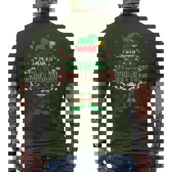 Elf Xmas Santa's Favorite Security Officer Ugly Sweater Men's T-shirt Back Print - Thegiftio UK