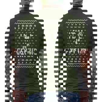 I Have Everything I Want For Christmas Its Me Im Everything Men's T-shirt Back Print - Thegiftio UK