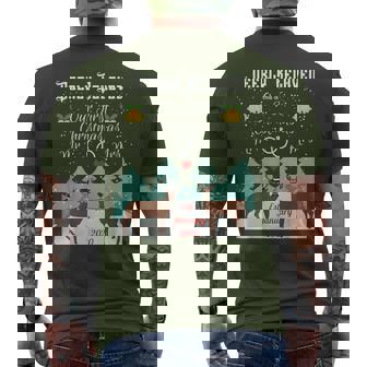 First Christmas Married Deerly Beloved Married January 2020 Men's T-shirt Back Print - Monsterry