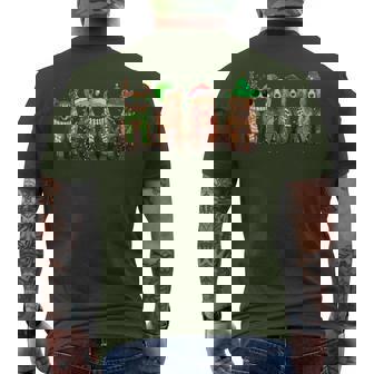 Bear Christmas Light Bear Lover Xmas Bear Holiday Men's T-shirt Back Print - Monsterry