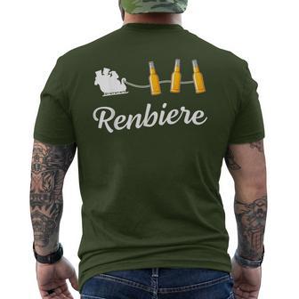 Christmas Reindeer Renbier T-Shirt mit Rückendruck - Geschenkecke