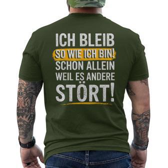 Christmas Ich Bleib So Wie Ich Bin Bin Ich Bleib T-Shirt mit Rückendruck - Geschenkecke