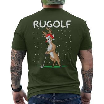 Rugolf Reindeer Christmas Golf T-Shirt mit Rückendruck - Geschenkecke