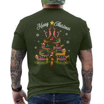 Santa Dachshund Christmas Fun Xmas Dachshund Dachshund S T-Shirt mit Rückendruck - Geschenkecke