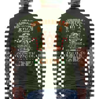 Gingerbread House Construction Crew Christmas Men's T-shirt Back Print | Seseable UK