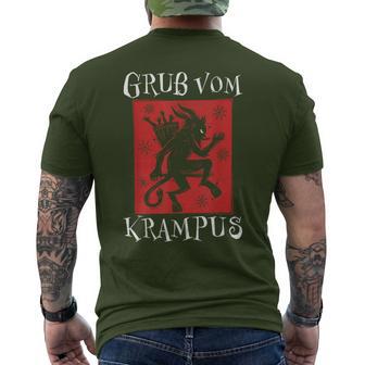 Greetingsom Krampus Santa Claus Kramperl Perchten Krampus S T-Shirt mit Rückendruck - Geschenkecke