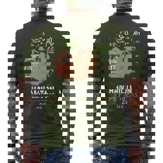 Hamilton Family Name Hamilton Family Christmas Men's T-shirt Back Print - Monsterry