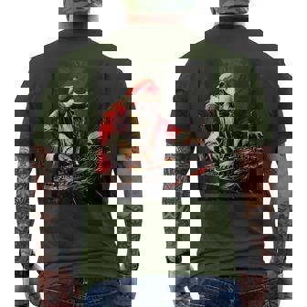 Hip Hop Santa Dj Christmas Men's T-shirt Back Print | Seseable UK