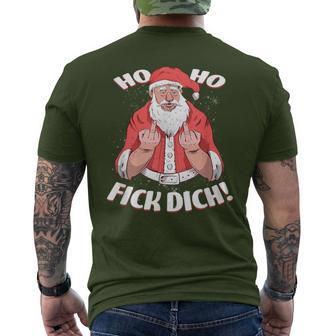 Ho Ho Fick Dich Christmas I Anti Christmas T-Shirt mit Rückendruck - Geschenkecke