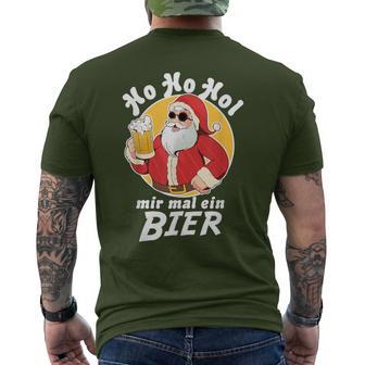 Ho Ho Hol Mir Mal Ein Bier Christmas Father Christmas T-Shirt mit Rückendruck - Geschenkecke