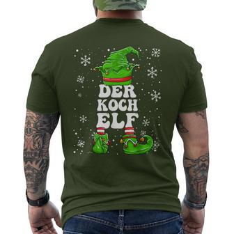 Koch Elf Christmas Elf Chef T-Shirt mit Rückendruck - Geschenkecke