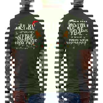 Most Likely To Bake Christmas Cookies Family Christmas Men's T-shirt Back Print | Seseable UK