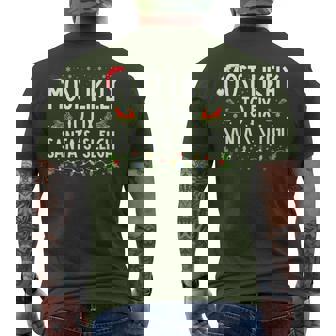 Most Likely To Fix Santa Sleigh Christmas Matching Family Men's T-shirt Back Print | Seseable UK