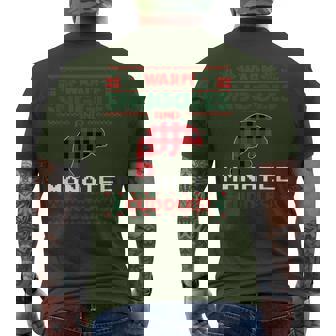 Mana Lovers Christmas Pajama Ugly Christmas Sweater Men's T-shirt Back Print | Mazezy