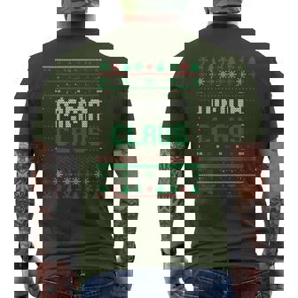 Mema Claus Matching Ugly Christmas Sweaters Men's T-shirt Back Print - Monsterry