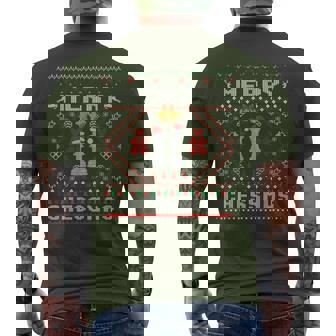 Merry Chessmas Chess Christmas Chess Ugly Xmas Sweater Men's T-shirt Back Print | Mazezy