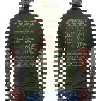 Merry Christmas Apothecary Apotheke Ugly Christmas Sweater Men's T-shirt Back Print - Thegiftio