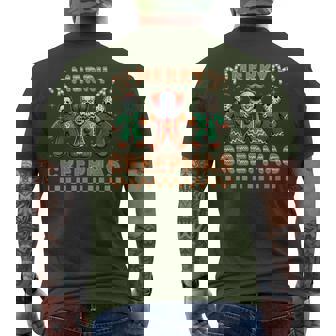 Merry Creepmas Gothic Christmas Scary Gingerbread Men Men's T-shirt Back Print | Seseable UK