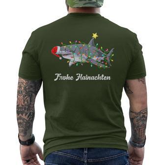 Merry Hainachten Shark Children's Boys Christmas Ugly Christmas T-Shirt mit Rückendruck - Geschenkecke