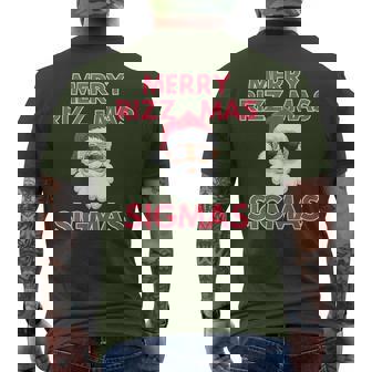 Merry Rizz Mas Sigmas- Gen Alpha Middle School Christmas Men's T-shirt Back Print | Mazezy