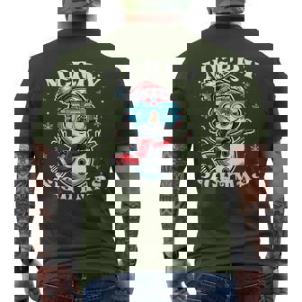 Merry Sightmas Snowman Optometrist Optometry Eye Doctor Xmas Men's T-shirt Back Print - Monsterry