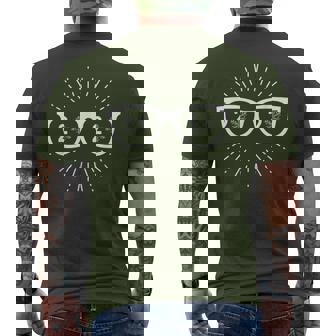 Optometrist Christmas Eye Doctor Xmas Optometry Men's T-shirt Back Print - Monsterry