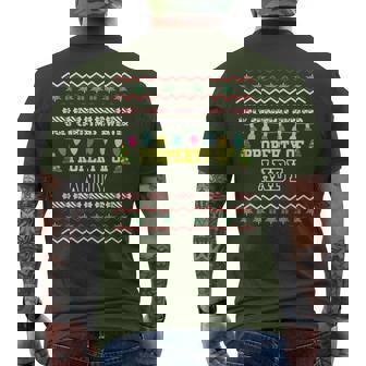 Personalized First Name Andy Ugly Christmas Sweater Men's T-shirt Back Print | Seseable UK