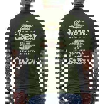 Queens Are Named London Personalized Christmas Men's T-shirt Back Print - Monsterry