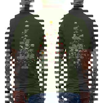 Rat Christmas Tree Ugly Christmas Sweater Men's T-shirt Back Print - Monsterry