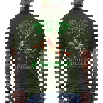 There's Some Ho Ho Hos In This House Mrs Santa Pole Dance T-shirt da uomo con stampa posteriore - Novitaregali