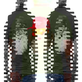 Retro Make Christmas Great Again Trump Christmas Maga Santa Men's T-shirt Back Print | Seseable UK