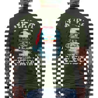 Rizz The Season Christmas Rizzmas Santa Claus Rizzler Men's T-shirt Back Print | Seseable UK